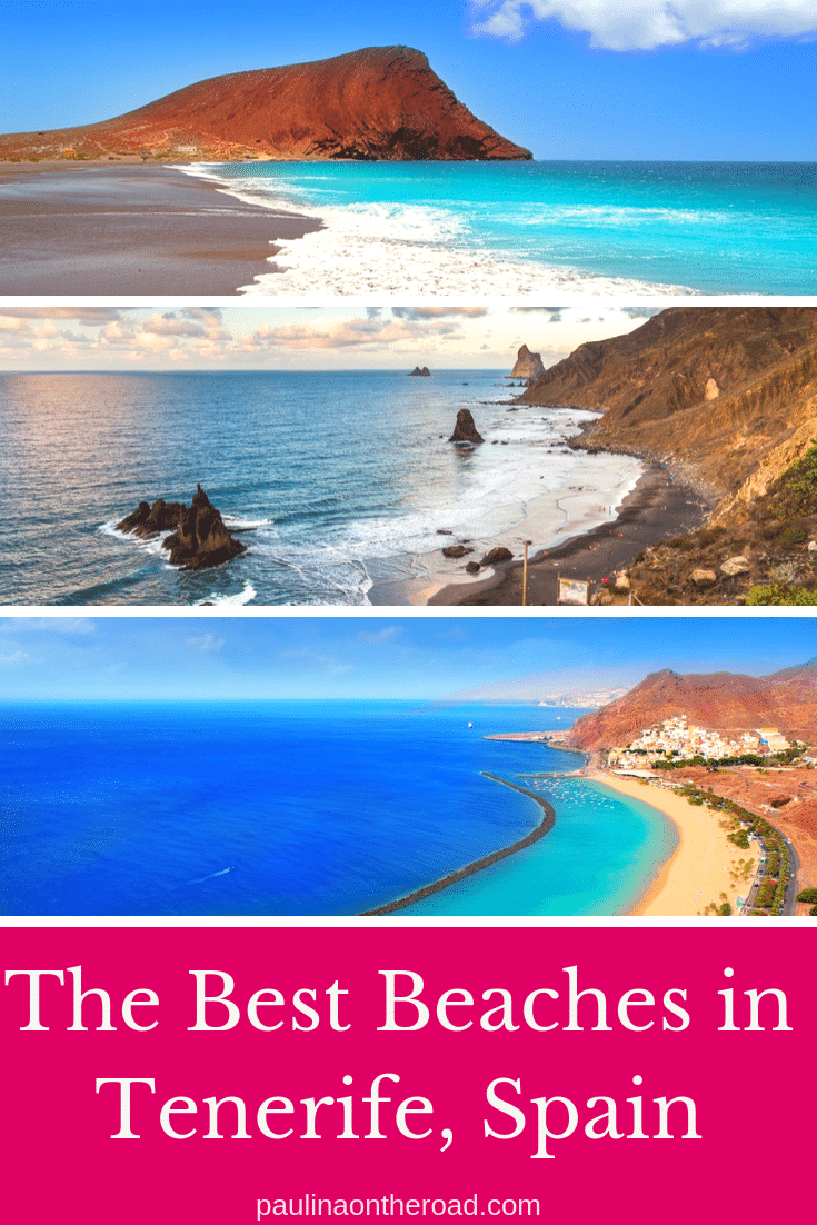 Explore the best beaches in Tenerife, Spain! This guide takes you to volcanic black beaches, golden sand and party, beautiful beaches in Tenerife island. #tenerife #spain #tenerifebeaches #canaryislands