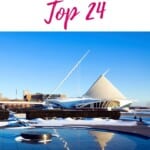 What to do in Milwaukee in Winter? This guide takes you to the most fun Milwaukee winter activities incl. winter festivals, Christmas shopping in Milwaukee, Wisconsin. There are plenty of things to do in Milwaukee in winter no matter whether you love ice curling, do a day trip, or attend a winter fest in Milwaukee. Or why not go snow shoing? #milkwaukee #wisconsin #milwaukeewinter #milwaukeewisconsin #milwaukeewinteractivities #winterusa #winterdestinations #iceskating #snowshoeing #winteractivities