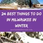 What to do in Milwaukee in Winter? This guide takes you to the most fun Milwaukee winter activities incl. winter festivals, Christmas shopping in Milwaukee, Wisconsin. There are plenty of things to do in Milwaukee in winter no matter whether you love ice curling, do a day trip, or attend a winter fest in Milwaukee. Or why not go snow shoing? #milkwaukee #wisconsin #milwaukeewinter #milwaukeewisconsin #milwaukeewinteractivities #winterusa #winterdestinations #iceskating #snowshoeing #winteractivities