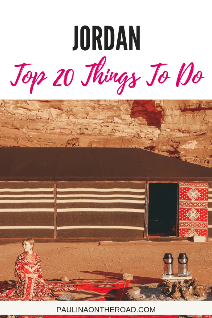 Are you looking for things to do in Jordan? This guide takes you to the best places in Jordan and must-do activities in Jordan incl. Wadi Rum, Petra and much more. #jordan #jordantravel #petra #pinkcity #middleeasttravel #wadirum #wadirumdesert #deadseajordan