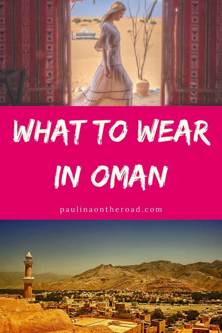 Are you wondering what to pack for Oman? This complete Oman packing list gives an insight on the traditional Oman dress, what to wear in Oman and how to dress in a conservative country. #oman #middleeast #muscat# packinglist #omanpackinglist #visitoman #middleeasterntravel #whattowear #whattopack #middleeastpackinglist #conservativecountry