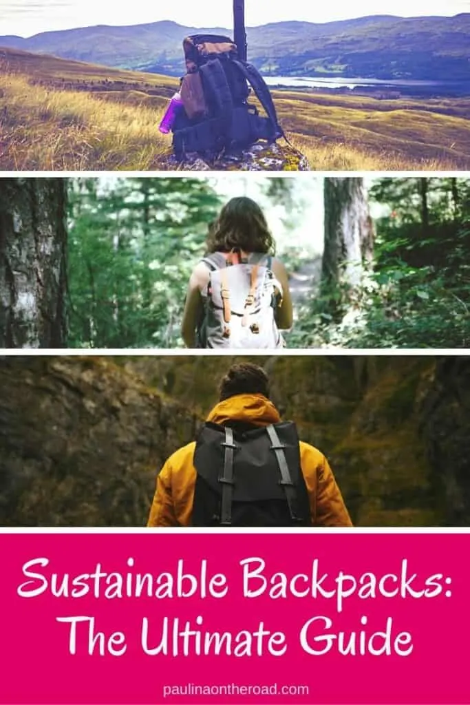 Looking for sustainable backpacks? A guide to the best eco-friendly travel backpacks made from recycled material including sustainable hiking backpacks and laptop backpacks. #sustainable #backpack #sustainablebackpacks #recycling #recycledmaterial #ecofriendlyfashion #ecofriendlybackpack #ecofriendly #ecoconscious #waterresistant