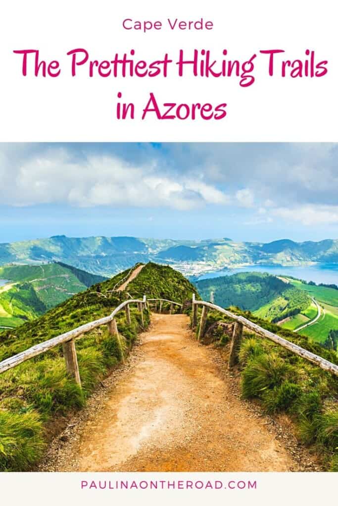 Are you planning a trip to the Aozres Islands, Portugal? Let me take you to the 10 best Azores Hiking Trails. From massive volcanoes to mysterious Azores lakes in Sao Miguel, Terceira and more. #azores #azoresislands #azoresportugal #islandtravel #hiking #azoressaomiguel #azoresterceira