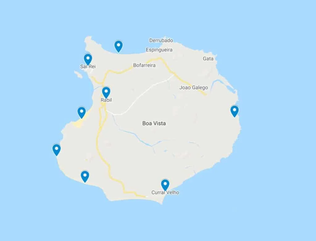 Find out what to do on boa vista, Google map of Boa Vista