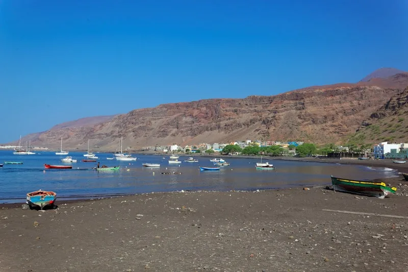 Things To Do in Sao Nicolau, Cape Verde,Fishing boats in bay of Tarrafal, Sao Nicolau, Cape Verde
