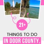 From kayaking to hiking to museums, Door County, Wisconsin has it all! Explore these 10 amazing activities that are perfect for a summer getaway. Whether you're looking for a low-key weekend or an action packed adventure, there's something for everyone in Door County. Plan your trip now and make unforgettable memories! #DoorCounty #WisconsinActivities