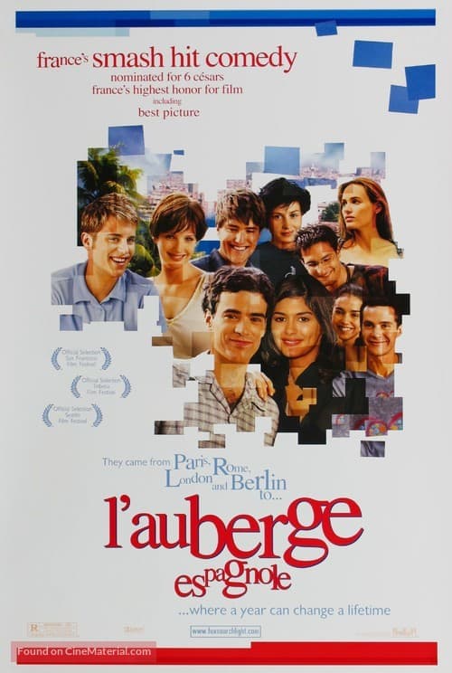 Best Movies set in Spain, Movie poster of L’Auberge Espagnole (The Spanish Apartment)