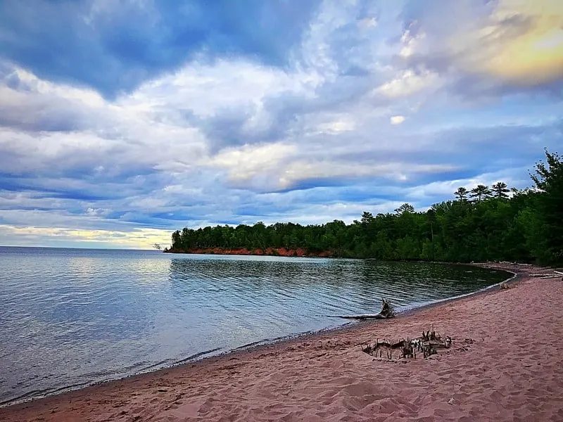 things to do in northern wisconsin in summer, Front beach view on Madeline Island