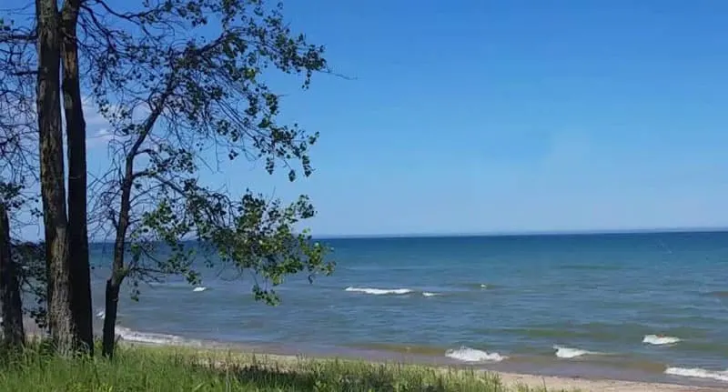 best beaches on lake michigan in wisconsin, View of Point Beach State Forest