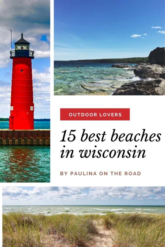 Are you looking for the best beaches in Wisconsin? I got you covered with a selection of the best beaches in Northern, Central and South Wisconsin! Whether you are looking for Lake Michigan beaches in Wisconsin or scenic beaches in Door County, Wisconsin, there is a Wisconsin lakeside beach closeby! Some of my favorite Wisconsin beaches are near Port Washington, Wisconsin and on Washington Island, Wisconsin. #wisconsin #wisconsinbeaches #bestbeacheswisconsin #doorcountybeaches #usabeaches #usa