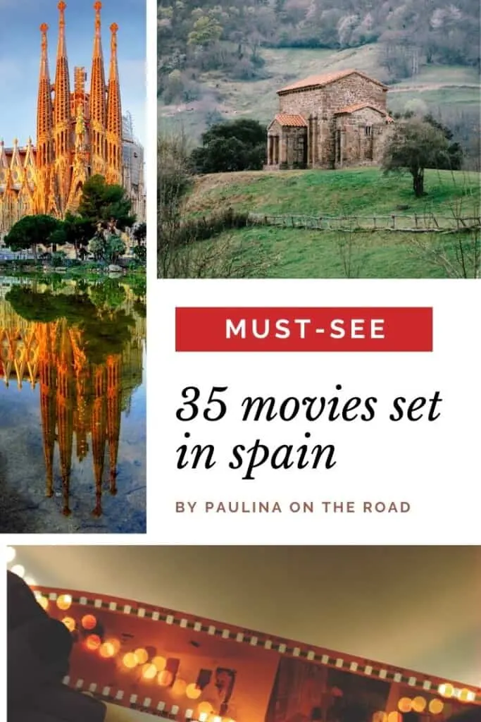 Are you looking for movies set in Spain? Find a hand-picked selection with some of the best movies filmed in Spain. Whether you are looking for comedies, dramas or history movies, I got you covered :) Some of these movies were shot in Madrid, Barcelona or Seville. Have you seen some of these Spanish movies? What are your favorites? #spaintravel #spain #spainmovies #spanishmovies #netflix #madridmovies #barcelonamovies #barcelona #staycation #moviestowatch #movienight #movieinspiration #moviesspain