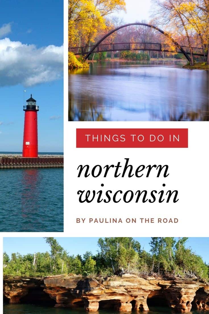 Wondering about things to do in Northern Wisconsin? I got you covered! Find a complete guide on attractions in Northern Wisconsin to travel to the best places in the northern part of the Dairy State including inspiration on what to do in Northern Wisconsin during winter or on rainy days. #wisconsin #northernwisconsin #usatravel #wisconsintravel #northernwisconsinthingstodo #kayaking #hiking #apostleislands #doorcounty #roadtrip