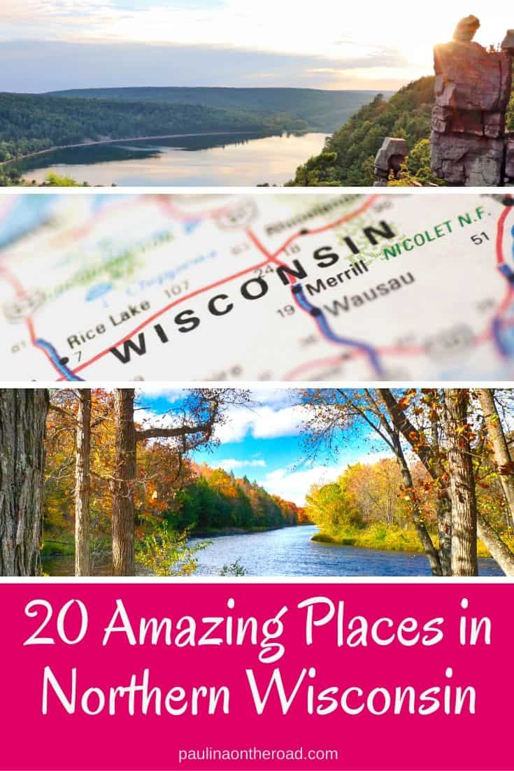 Wondering about things to do in Northern Wisconsin? I got you covered! Find a complete guide on attractions in Northern Wisconsin to travel to the best places in the northern part of the Dairy State including inspiration on what to do in Northern Wisconsin during winter or on rainy days. #wisconsin #northernwisconsin #usatravel #wisconsintravel #northernwisconsinthingstodo #kayaking #hiking #apostleislands #doorcounty #roadtrip