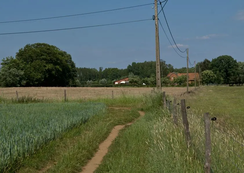 Best Hiking Trails in Flanders Region, Belgium, View of the farm in the village