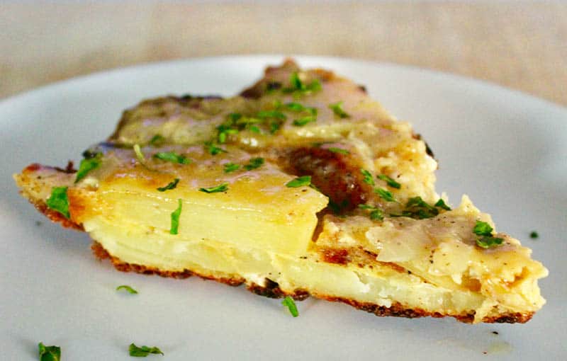 There are so many delicious famous foods in Spain, Tortilla Española, Spanish Omelet dish