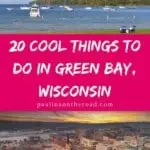 Are you looking for things to do in Green Bay, Wisconsin? Oh yes, there is so much more to this Wisconsin town than the Green Bay Packers only! Besides watching a Packers' Game there is a myriad of things to do in Green Bay. This Green Bay, WI guide takes you to the best attractions in Green Bay, WI but includes also the best restaurants in Green Bay, Wisconsin and the best hotels for a getaway in Green Bay. Enjoy a quirky, sporty town! #greenbay #greenbaypackers #greenbaywisconsin #wisconsin
