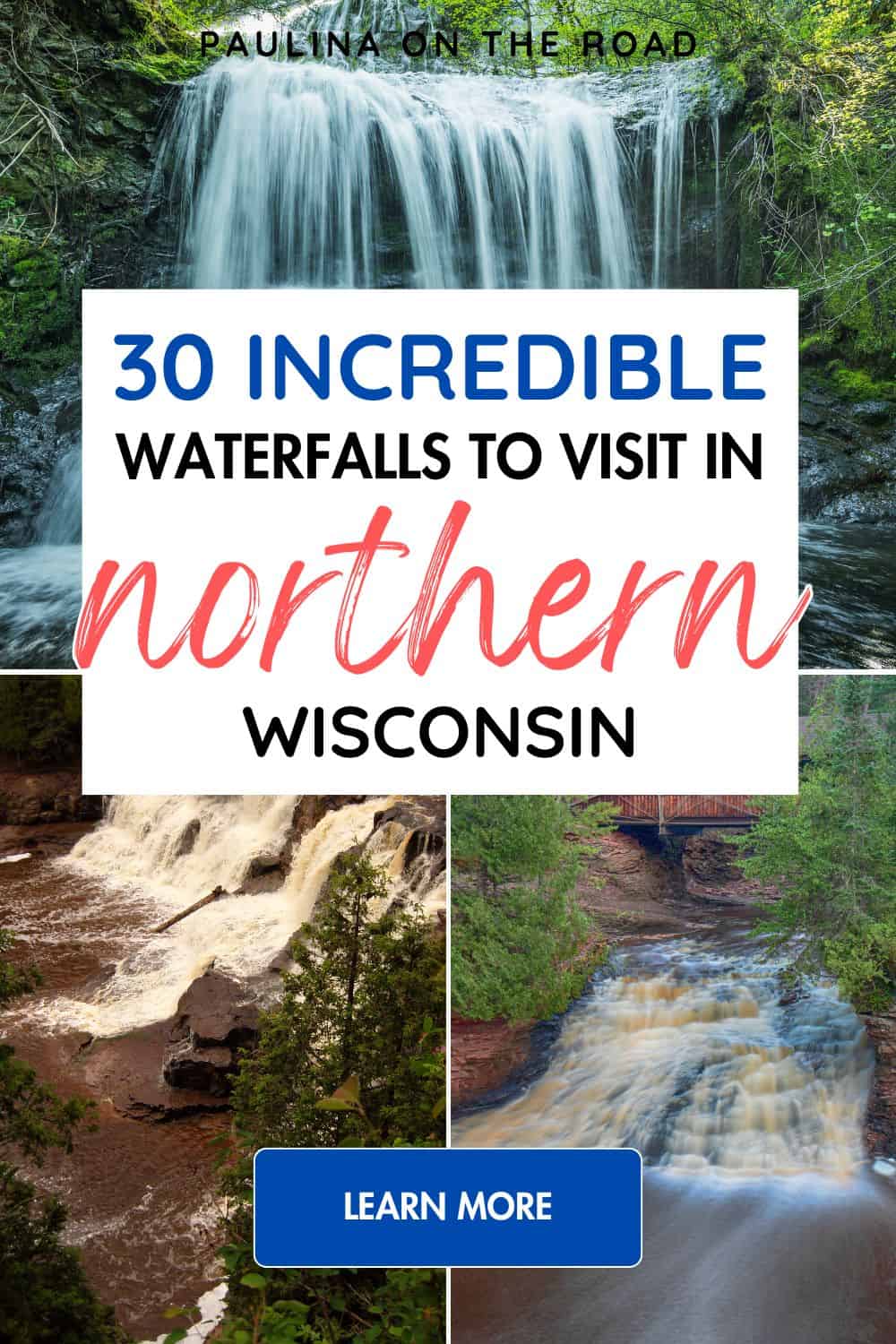 20 Most Beautiful Waterfalls in Northern Wisconsin - Paulina on the road