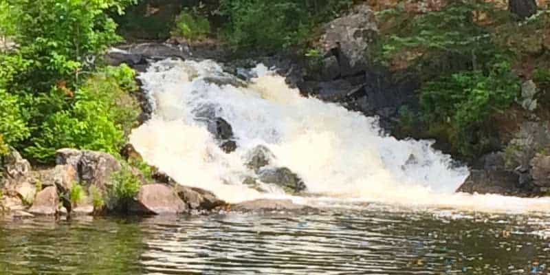 Best waterfalls in Wisconsin, Eighteen Foot Falls, Pembine
