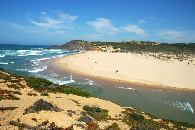 wonderful beach in Algarve, Portugal, Praia da Amoreira, Aljezur
