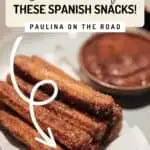 A picture of churros and dip