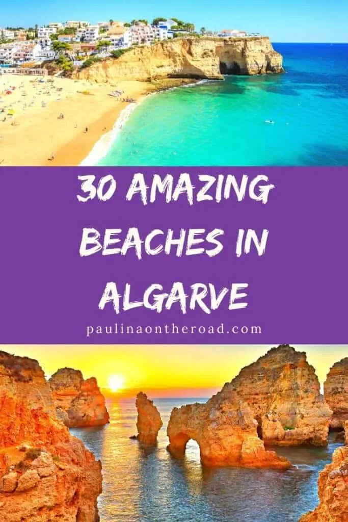 Are you looking for the best beaches in Algarve, Portugal? Find a selection with the best Algarve beaches whether you are looking for beaches close to Albufeira, stunning cliff beaches of Insta-famous beaches in Southern Portugal. This post comes with a map of the best Algarve, Portugal beaches so that you can easily explore them yourself. An ultimate selection of Algarve beaches near Lagos, Portimao and Faro. #algarve #algarvebeaches #bestbeachesportugal #portugalbeaches #albufeirabeach #beach
