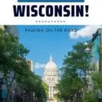 a view of madison in wisconsin pin