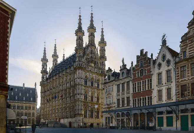 Interesting city in Belgium to visit, City view of Leuven, day trip from brussels to leuven, louvain