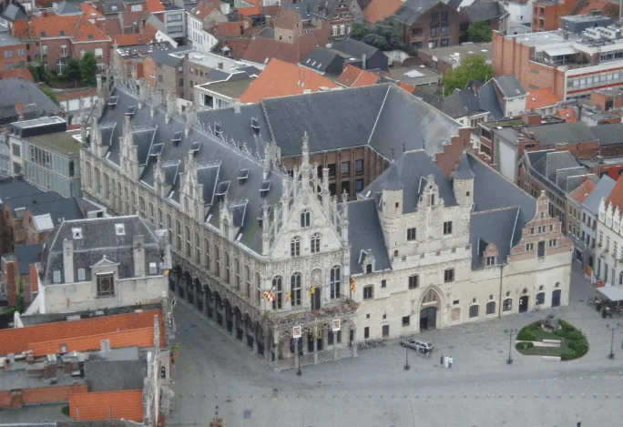 Best monuments in Belgium, City view of Mechelen, brussels day trip to mechelen