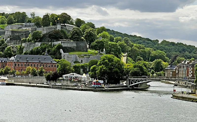 Best tourism City in Belgium, Lake side city view of Namur, day trip from brussels to namur