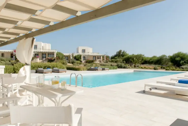 Amazing Villa Rentals in Paros, Greece, Pool View of The Stagones – Premier Villa