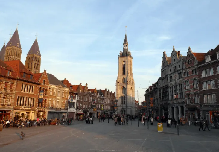 Oldest and largest cities in Belgium, City view of Tournai, brussels day trip to tournai