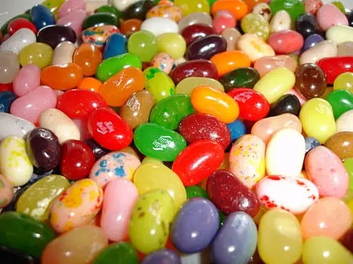 a pile of colorful Jelly Beans