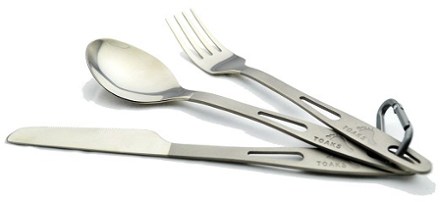 Titanium 3 Piece Cutlery Set - 25 Cool Gifts for Outdoor Lovers under $20
