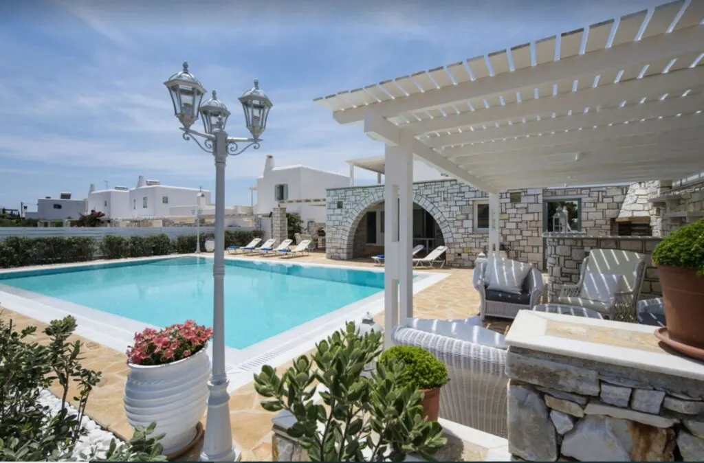 aliki villa with pool paros