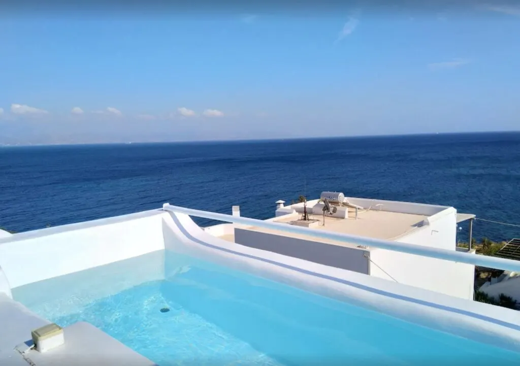luxury villa in paros with pool