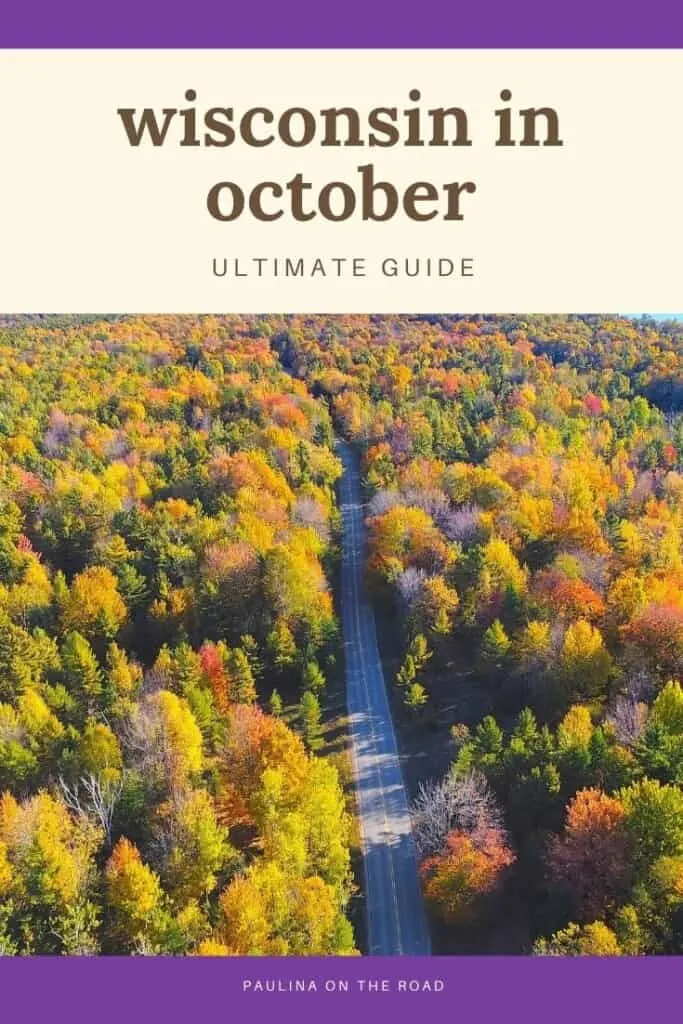 Wisconsin in October Are you looking for amazing things to do in Wisconsin in October? Explore the Badger State in fall with this ultimate guide on what to do in Wisconsin in October. From fun fall festivals in Wisconsin, things to do in Door County, Wisconsin in October or a getaway to Wisconsin Dells in October.... I got you covered! Oh, you still have no plans for Halloween in Wisconsin? I share my favorite haunted and ghost tours in Wisconsin too. #wisconsin #wisconsinoctober #wisconsinfall #halloweenwisconsin