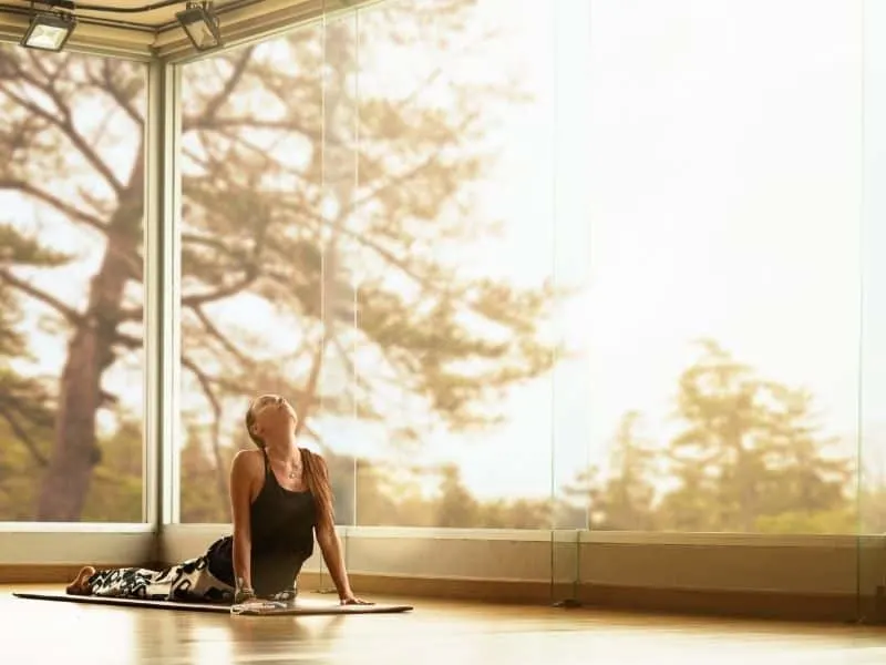 yoga inside retreat