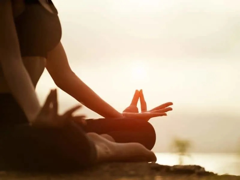 yoga sunset spiritual retreat