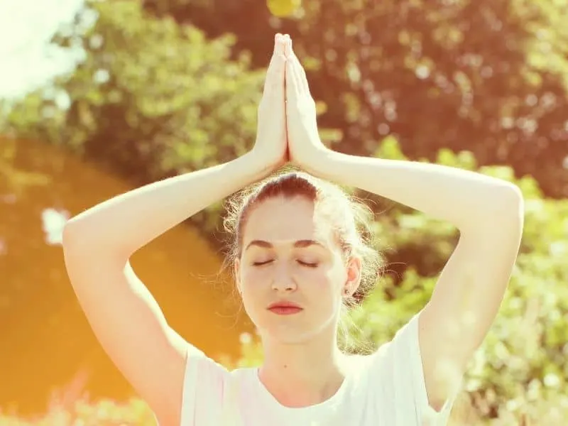 yoga woman spiritual retreat