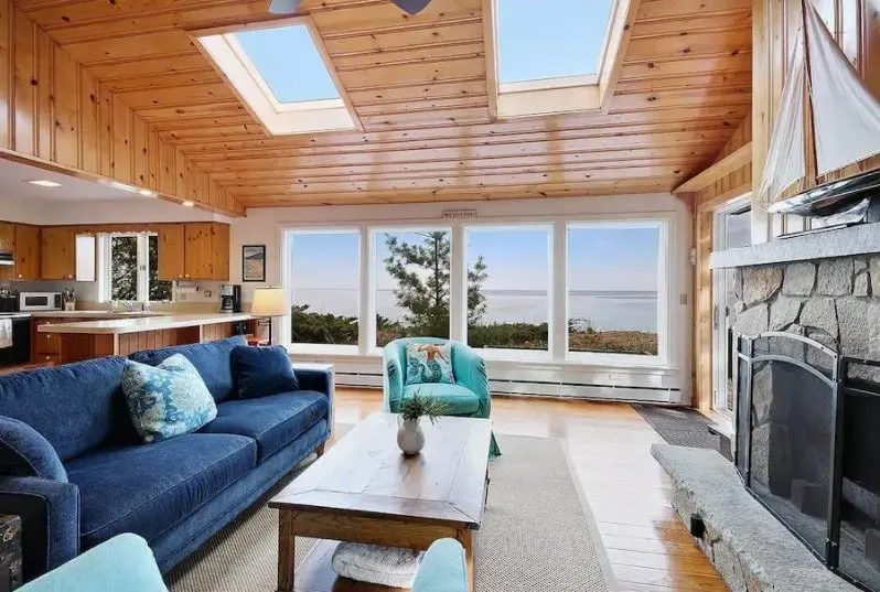 Best Airbnb in Door County for Relaxation, Inside view of Sand Beach Cottage