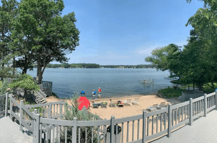 best airbnb in wisconsin for couples, Lake side view of  Romantic Lakefront Condo