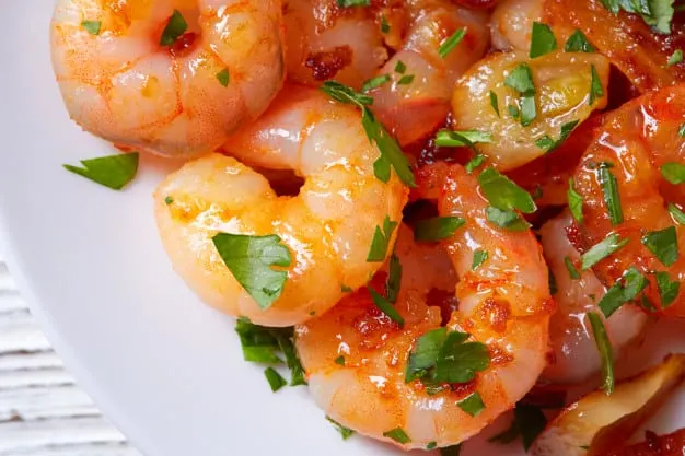 what food do spanish eat at christmas, View of Garlic Shrimp Food