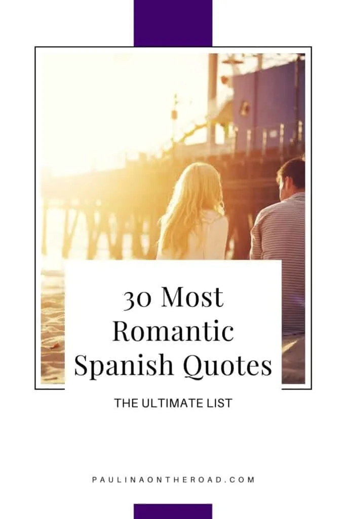 Are you looking for the most romantic Spanish phrases? This is the ultimate list with romantic phrases in Spanish to impress your beloved one. Some of these phrases are some of the most romantic Spanish quotes. No matter whether you're looking for romantic Spanish quotes for him or romantic Spanish quotes like 