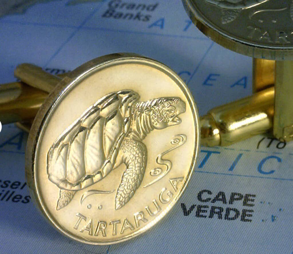 one escudo coin cuff links - 35+ Cool Cape Verde Souvenirs for Cape Verde Shopping
