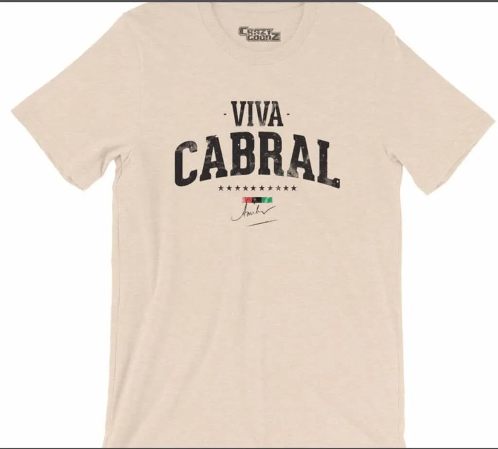 viva cabral tshirt cabo verde - 35+ Cool Cape Verde Souvenirs for Cape Verde Shopping