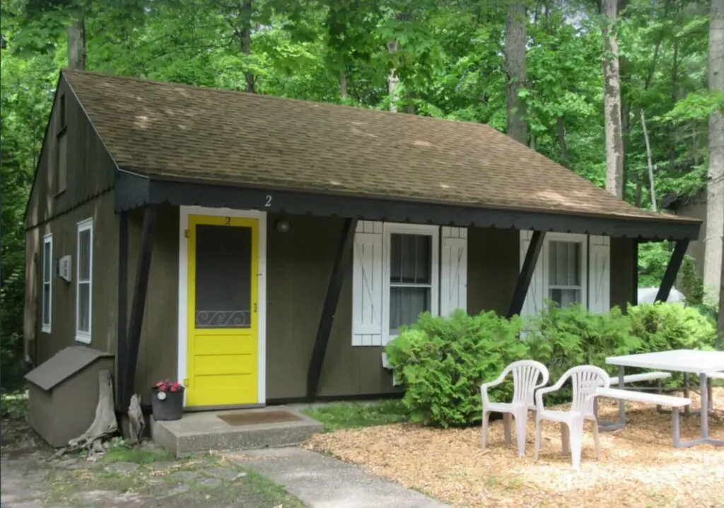 camping cabin door county wisconsin