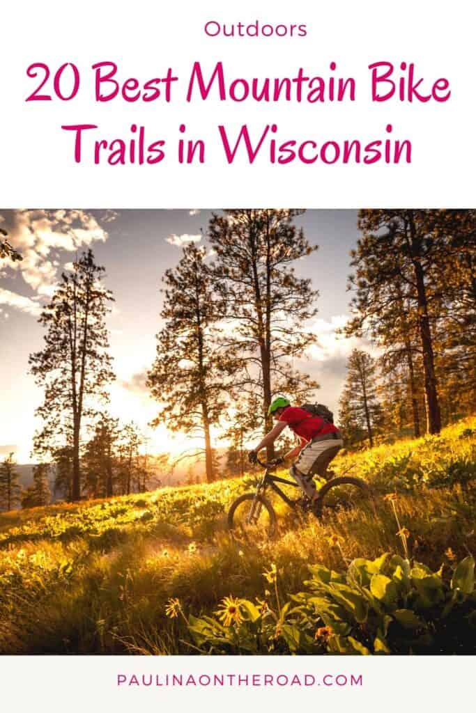 Are you looking for the best mountain bike trails in Wisconsin? This is a selection of the best biking trails in Wisconsin. No matter whether you're looking for dirt bike trails in Wisconsin or biking trails in Southern Wisconsin or Northern Wisconsin: this is the ultimate mountain bike guide to Wisconsin. If you're looking for Wisconsin Bike Trails, here you'll find trails for every level. Indeed Wisconsin mountain biking is a great idea! #wisconsin #wisconsinmountainbiking #bikingwisconsin