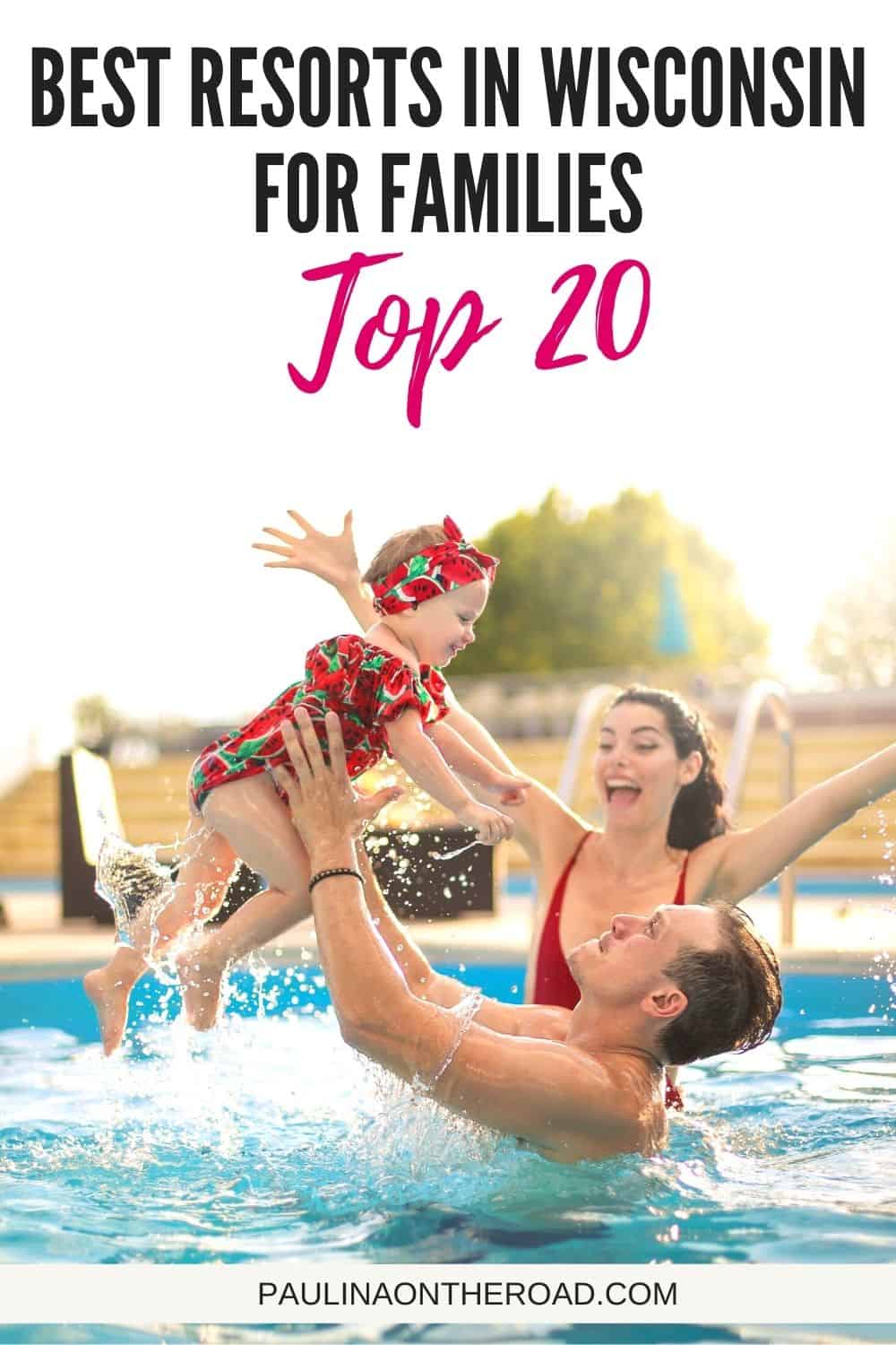 Are you hoping to spend your next family vacation in Wisconsin? Here is a comprehensive guide to the best family resorts in Wisconsin no matter your budget. Includes resorts in Wisconsin Dells, Door County, Lake Geneva, and all-inclusive options. #Wisconson #FamilyVacation #FamilyResorts #USATravel #Resorts #WisconsinDells #DoorCounty #LakeGeneva #FamilyVacay #WaterParks