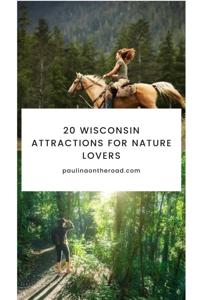 Wisconsin is an underrated gem for outdoorsy travel. With all the amazing outdoor activities in Wisconsin, you will never run out of things to do! This guide includes tips for the best places to go hiking, skiing, ziplining, and more. Whether you visit Wisconsin Dells, Northern Wisconsin, or Door County, there are great outdoor attractions in Wisconsin for you! #Wisconsin #WisconsinOutdoors #GetOutdoors #GoExplore #WisconsinDells #Hiking #ApostleIslands #IceAgeTrail #ManitouFalls #VisitWisconsin