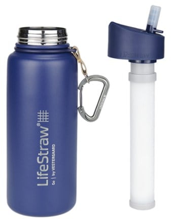 LifeStraw Go Stainless Steel Vacuum Bottle with Filter 24 fl. oz. - 10 Best Water Bottles for Hiking [2022 Guide]